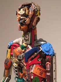 Leo Sewell. Man, about 1970-1971. Found objects. David Owsley Museum of Art. Gift of David T. Owsley. 1991.068.239
